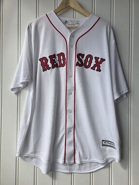 Boston Red Sox MLB Cool Base Majestic Baseball Jersey White Mens XL